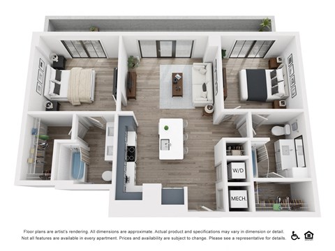 B2-B bedroom floorplan